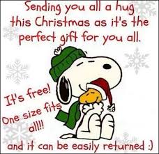 Hugs Funny Christmas Wishes Christmas Humor Snoopy Christmas
