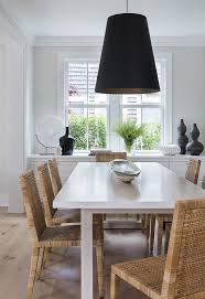 Woven Rattan Dining Chairs Armless Dining Chairs Black Pendant Over The Dining Table White Rectangular Home Decor French Home Decor Rattan Dining Chairs