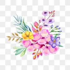 Watercolor Flowers Floral Arrangement For Square Design Wedding Poster Blossom Watercolor Background Png And Vector With Transparent Background For Free Down In 2020 Watercolor Flower Illustration Watercolor Flower Vector Flower Illustration