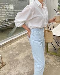 Bí Kíp Mặc Đẹp Áo Sơ Mi Trắng Và Quần Jeans Xanh - Vietnam.Vn