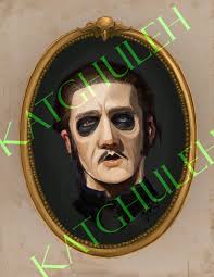 Ghost Cardinal Copia Portrait Fanart Print