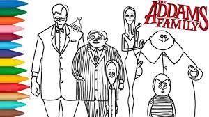 Top 10 free printable family coloring pages online. The Addams Family Coloring Addams Family Characters Addams Family Coloring Pages Youtube