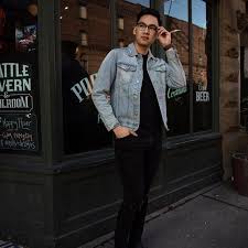 All Black And Blue Denim Jacket Absolutely Loving The Sunny Days In Seattle Wearing All Black Except For A Blue Denim Jacket Maybe Not Blue Denim Jacket Wearing All Black Best Mens Cologne