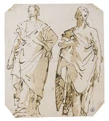 Giovanni Battista Tiepolo Lot Master Drawing Sketches Art Sketches