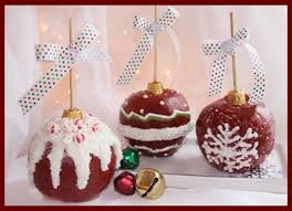 Christmas Ornament Caramel Apples Gather Lemons Candy Apples Christmas Candy Caramel Apples