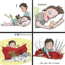Frisch In Einer Beziehung Ist Alles So Aufregend Und Geheimnisvoll Doch Wenn Sich Der Alltag Eingeschlich Funny Couples Memes Relationship Comics Funny Comics