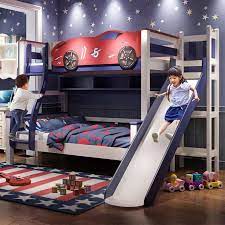 Custom Children Furniture Car Shape Bunk Bed With Slide Multifunctional Solid Wood Children Bed With 5 Drawers Children Beds Aliexpress Bunk Bed With Slide Bed With Slide Bunk Beds