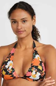 O'Neill Triangel-Bikini O'Neill Bikini-Set Marga Rita Black Blümchen 42C