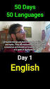 English - Day 1 (50 Days 50 Languages) #language #languages ...