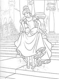 Cinderella At The Ball Cinderella Coloring Pages Princess Coloring Pages Cartoon Coloring Pages