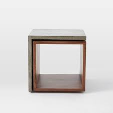 Concrete Contoured Cubbies Contemporary Side Tables Concrete Bedside Tables Concrete Furniture