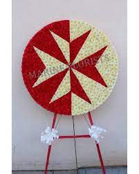 Usually a sympathy cross is constructed using mums or carnations because of. Funeral Custom Maltese Cross In Brooklyn Ny Marine Florists