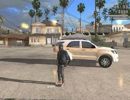 Choose your favorite car in the garage (fast . Gta San Andreas Toyota Fortuner For Android In Hd Mod Gtainside Com