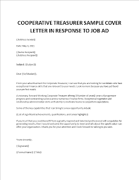 Cover letters are your first impression, so make it a good one. Corporate Treasurer Cover Letter
