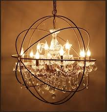 Country Hardware Vintage Orb Crystal Chandelier Lighting Rh Rustic Iron Candle Chandeliers Light Globe Led Pendant Lamp Home Decoration Island Pendant Lighting Crystal Chandelier Lighting Industrial Pendant Lights Orb Chandelier