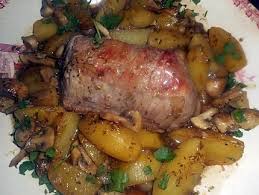 Roti De Veau Aux Champignons Et Pommes De Terre Recette Roti De Veau Recette Roti De Veau Recette Roti