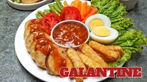Galantin ayam merupakan meu populer di restoran legendaris. Galantine Enak Yummy