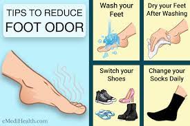If you have a big problem with smelly feet, you might want to use foot deodorant. Home Remedies For Foot Odor Baking Soda For Smelly Feet