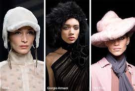 Fall Winter 2020 2021 Hat Trends Headwear Winter Hats Winter Fur Hat