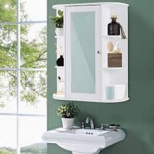 Medicine cabinet bathroom cabinets : Bathroom Cabinet Single Door Shelves Wall Mount Cabinet Walmart Com In 2021 Wall Mounted Cabinet Bathroom Mirror Storage Single Doors