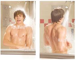 Screen Grabs Of Zac Efron Taking A Shower In A Scene Deleted From High School Musical 3 High School Musical Zac Efron Shirtless Zac Efron