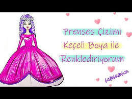 Keceli Kalemle Prenses Boyama Youtube Prenses Kaleler Youtube