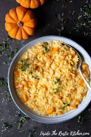 Butternut Squash Risotto With Thyme Inside The Rustic Kitchen Recipe Butternut Squash Risotto Italian Recipes Squash Risotto