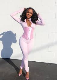 Amare Jumpsuit W Corset Pink Pink Plastic In 2020 Cute Birthday Outfits Pink Jumpsuits Outfit Pink Bodysuit Outfit