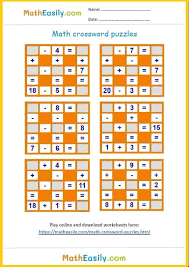 Free math puzzles worksheets pdf printable addition box. Simple Maths Puzzles With Answers Games And Worksheets