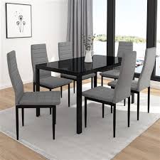 On sale for $104.98 original price $149.00 $ 104.98 $149.00. Worldwide Homefurnishings Inc Worldwide Homefurnishings Contemporary Dining Set With Black Glass Table Gray Silver 7 Pcs Rona