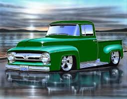 Image result for Green 1956 Truck