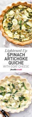 This Savory Quiche Pie Made With Eggs And Almondmilk Spinach Artichoke Hearts And Goat Cheese Makes Weekend Breakfast Brunch Recipes Recipes Cooking Recipes