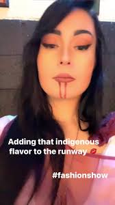 Almost time to walk the runway 💋💋 #indigenousmodel