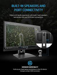Get results from several engines at once. Buy Hp Vh240a 23 8 Inch Full Hd 1080p Ips Led Monitor With Built In Speakers And Vesa Mounting Rotating Portrait Landscape Tilt And Hdmi Vga Ports 1kl30aa Black Online In Uae