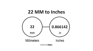 22 mm equals 0.866 inches, or there are 0.866 inches in 22 millimeters. 22 Mm To Inches Howmanypedia Com