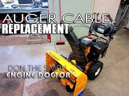 This video shows how to replace the auger and drive belts in the older style large frame mtd and craftsman snow blowers. How To Install An Auger Cable On Your Snowblower Youtube