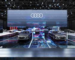 Audi Motor Show Kit Proposal On Behance Car Showroom Design Audi Motor Booth Design