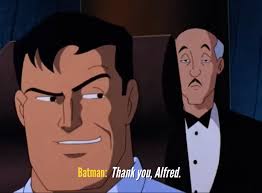 Batman, the very model of sanity. 🎥: Eric Radomski and Bruce Timm's  ”Batman: Mask of the Phantasm” (1993). Efrem Zimbalist, Jr., who voiced  Alfred Pennyworth within the classic DC Animated Universe, passed