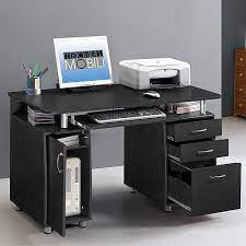 Techni mobili complete computer workstation desk, 38 w x 22 d x 35 h, woodgrain. Amazon Com Super Storage Computer Desk Home And Office Furniture Furniture Decor