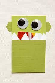 Monster Gift Card Holder Tutorial Ideas On Polka Dot Chair