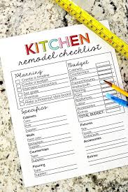 Kitchen Remodel Checklist Kitchen Remodel Checklist Kitchen Remodeling Projects Budget Remodel