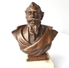 Reviving and enlarging the classical principles of haydn. Bronze Bust Brahms Marble Base About 1890 1900 Al1145 Ebay
