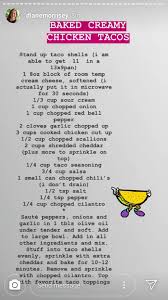 Diane Morrissey S Creamy Baked Chicken Tacos Baked Chicken Tacos Chicken Tacos Chicken Taco Recipes