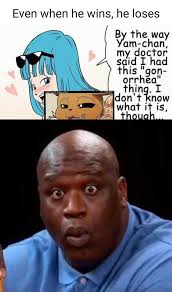 Even when he wins, he loses By the wa chen, Yam: my doctor said had this  gon- th in what it is,