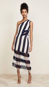 Black And White Self Portrait Dress Self Portrait Crochet Dress White Navy Blue Striped Dress Shopbop Unique Details Add A Dash Of Daring T White Crochet Dress Black Crochet Dress Fashion