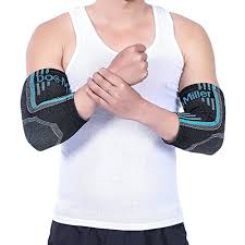 From Usa Doc Miller Elbow Brace Compression Sleeve 1 Pair 6 Colors Elasti