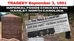 Последние твиты от imperial food (@foodimperial). Tragedy In Hamlet Nc Imperial Foods Chicken Plant Fire September 3 1991 Memorial Video Youtube