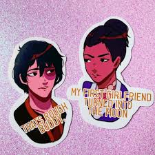 Check spelling or type a new query. Avatar The Last Airbender Meme Stickers My First Girlfriend Turned Into The Moon That S Rough Buddy Eventeny