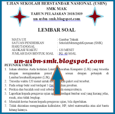 Doc soal ujian akhir semester gasalbahasa inggriskelas x. Soal Usbn Gambar Teknik Smk 2019