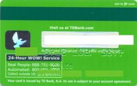 Can you tell me what hours my local td bank store is open? Bank Card Td Bank Td Bank United States Of America Col Us Vi 0345